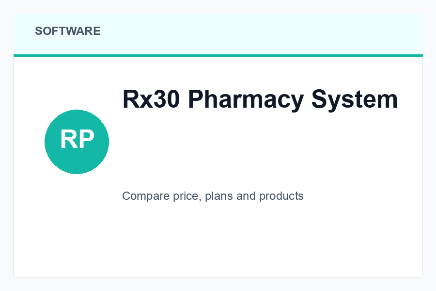 Rx30 Pharmacy System