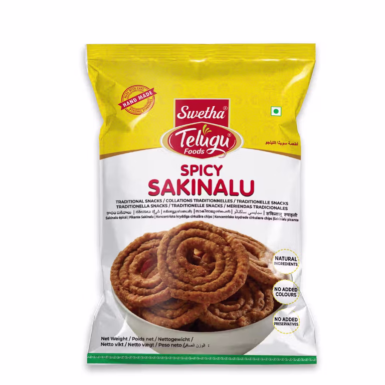 Swetha Telugu FOODs Spicy Sakinalu Pouch