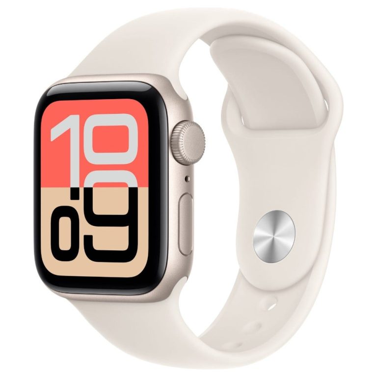 Apple Watch SE 3 GPS + Cellular 40mm Starlight Aluminium Case Starlight Sport Band – M/L