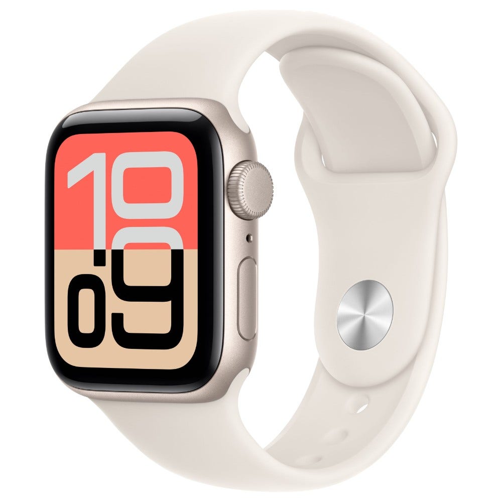 Apple Watch SE 3 GPS + Cellular 40mm Starlight Aluminium Case Starlight Sport Band – M/L