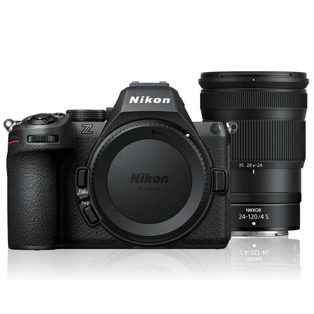 Nikon Z5 II Mirrorless Camera NIKKOR Z 24-120mm f/4 S Lens, 24.5MP Full-Frame Sensor, 4K UHD Video, 5-Axis Image Stabilization, Dual Card Slot, Wi-Fi &