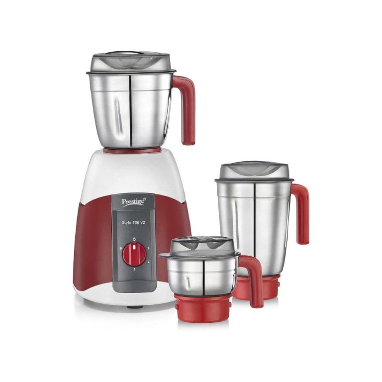 Prestige Stylo 750 Watts Juicer Mixer Grinder 3 Stainless Steel Jars