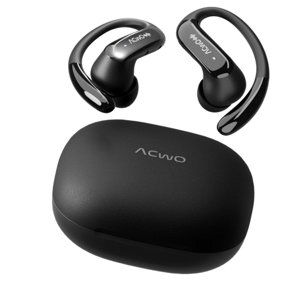 ACwO DwOTS Sense Pro Open Ear TWS Earbuds | Wide Band ANC Up To 42dB | Skin Friendly Ear Hooks | Advanced Bluetooth V6.0
