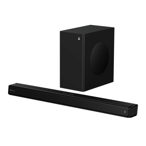 boAt Aavante 2.1 3050D | 2.1 Channel Soundbar with Dolby Audio, Wireless Subwoofer & 300W RMS Sound (Premium Black)