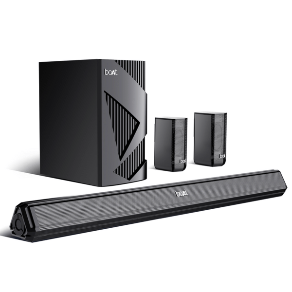 boAt Aavante Bar 3200D Pro 400W Bluetooth Soundbar, 5.1 Surround Sound System, Dolby Audio, Wall Mountable, Premium Black