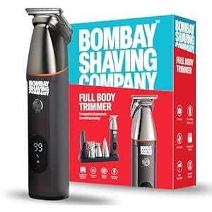 Bombay Shaving Company 5in1 Multi Grooming Kit All in One Full Body Trimmer for Men 120 Min Charge time, 90 Min Runtime, Charging Indicator , IPX6 Water Proof, 2 Years Warranty