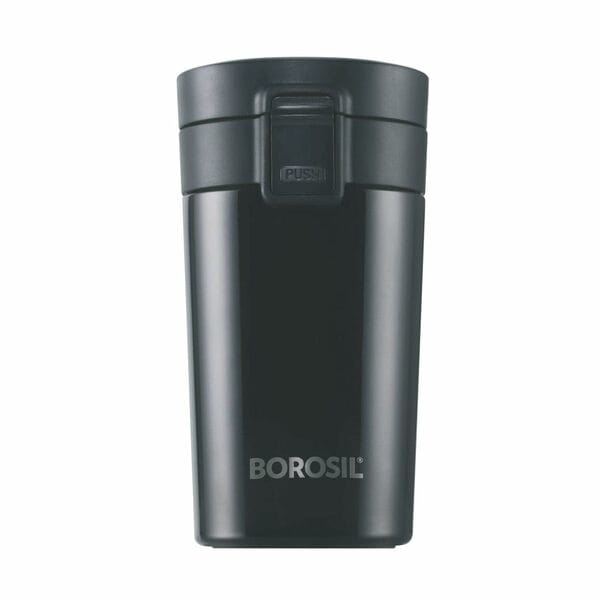 Borosil CoffeeMate Flask 300ML | Insulated Stainless Steel Thermos for Hot & Cold Beverages | Leakproof & Compact Design