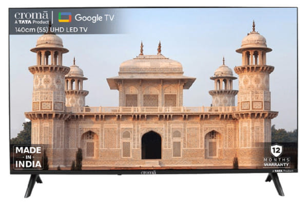 Croma 55 inch 4K Ultra HD Google TV with Dolby Audio – A TATA Product