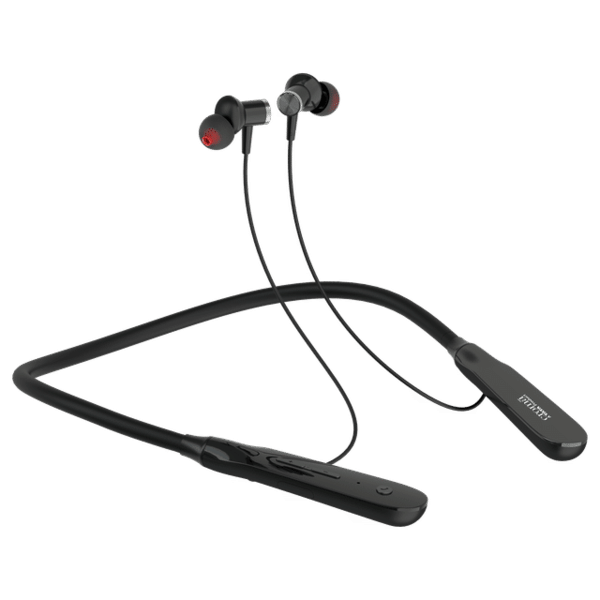 Croma Neckband with Environmental Noise Cancellation (IPX4 Water Resistant, 10mm Driver, Black)