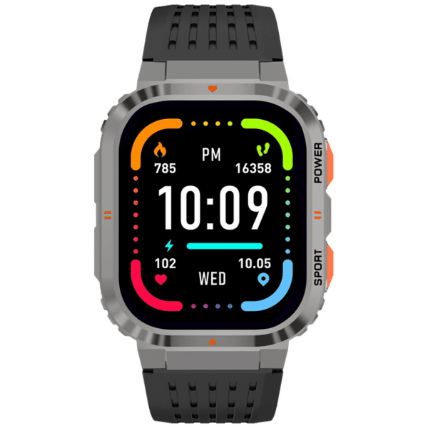 Croma STRIDE LB Smartwatch with Activity Tracker (42mm, TFT LCD Display, IP68 Water Resistant, Black Strap)