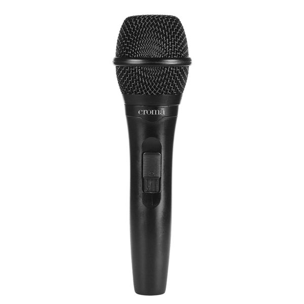 Croma Wired Microphone with Exceptional Voice Quality (Black) A Tata Product