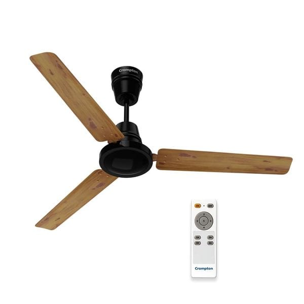 Crompton Energion HS Wood 1200mm (48 inch) High Speed 5S Energy Efficient BLDC Ceiling Fan (Light Pinewood)