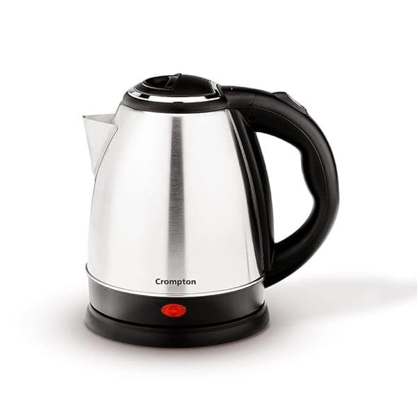 Crompton Insta Delight 1.8L SS Electric Kettle with Auto shut-off | Dry Boil Protection | 1500 W | Boil water – Make tea, coffee, soup, instant noodles, etc