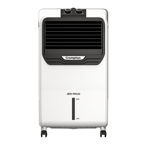 Crompton Jedi PAC 35 Litre Personal Air Cooler for home | Honeycomb pads | 4-way Air Deflection | Ice Chamber | Everlast Pump | Inverter Compatible