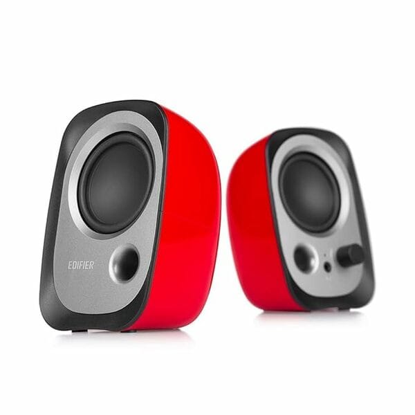 Edifier R12U Stereo 2 Watt 2.0 Channel USB Bookshelf Speaker (Red)