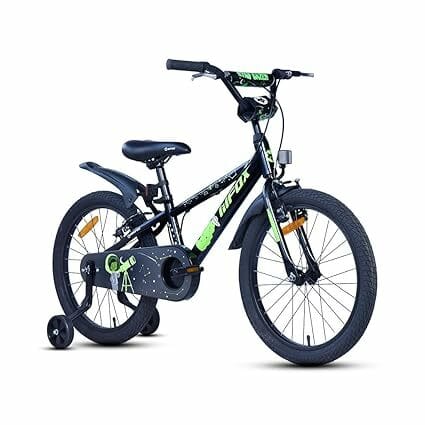 FIREFOX Star Gazer 20T Single Speed Bicycle for Kids | Black | Rigid | V Brake | High Strength Steel Frame: 25Cm | Non Toxic Paint | Ideal Rider Height: 120-135cm | 98% Pre-Assembled