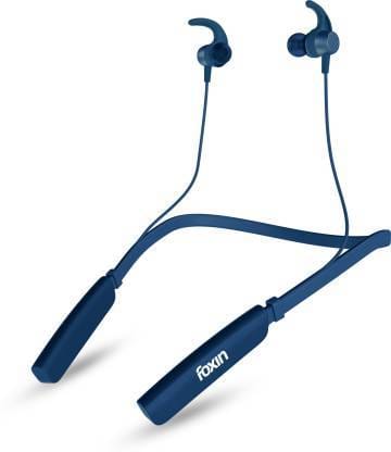 Foxin FoxBeat 141 with 25 Hours Play Time Bluetooth Headset (Midnight Blue, In the Ear)