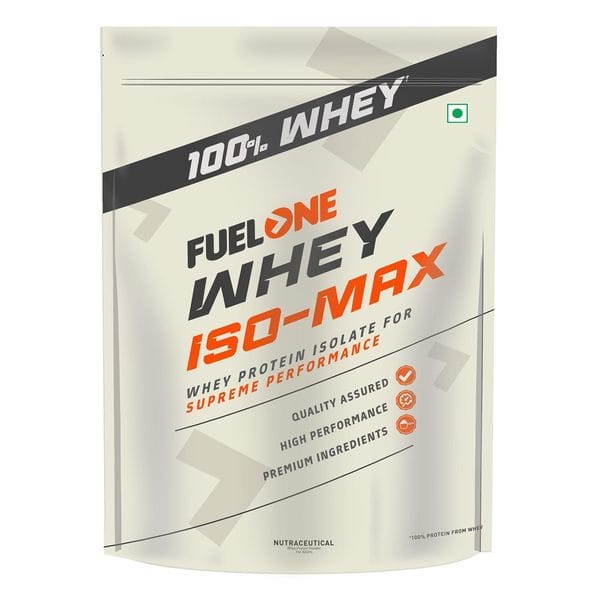 FUEL ONE Whey Iso-Max (Unflavoured, 1kg / 2.2lbs) | Whey Protein Isolate | 31g Protein