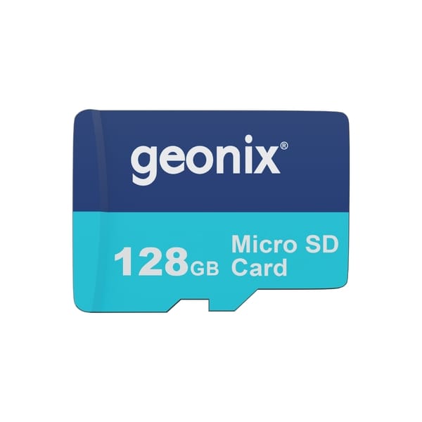 Geonix 128 GB Micro SD, 70MB/s Write, 150MB/s Read, Memory Card, 5 Years Warranty (Blue)