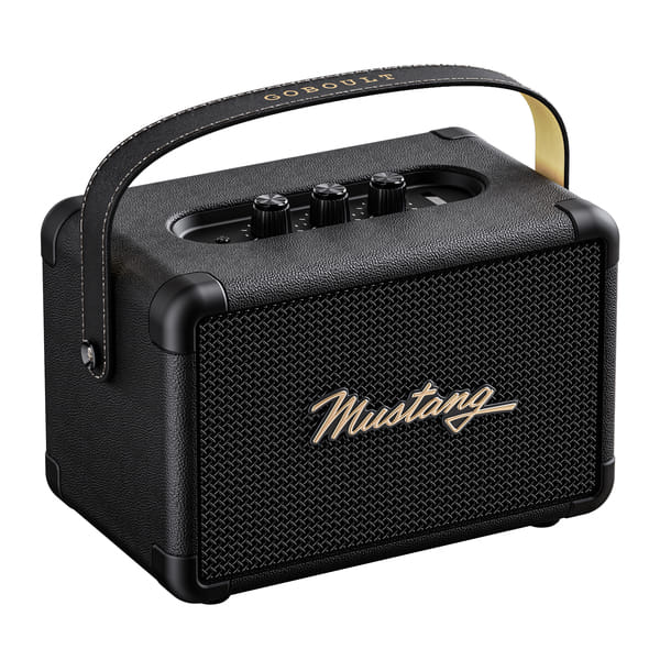 GOBOULT Mustang GT 40, Dual Drivers, Bass Radiator, 6Hrs Battery, Metallic Grill, BTv 6 40 W Bluetooth Speaker (Apex Black, Stereo Channel)