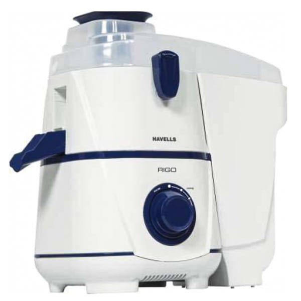 Havells Rigo 500 watt Juicer, White – Dark Blue (GHFJMBVB050)
