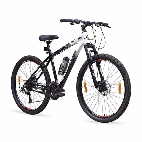 HERO RIOT 27.5 T Mountain Cycle (21 Gear, Black, White, Only Front Suspension)