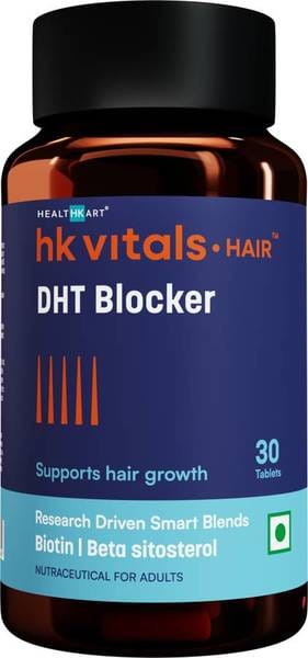 hk vitals DHT Blocker with Biotin, Helps Reduce Hair Fall, 30 No