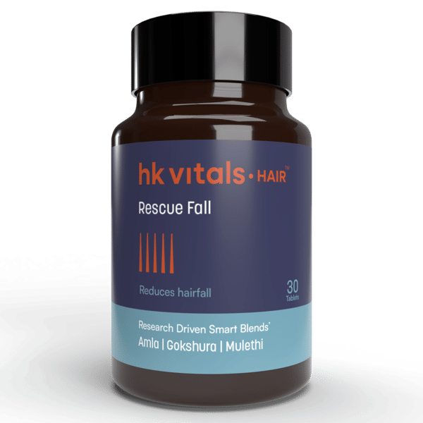 hk vitals Hair Rescue Fall, 30 Tablets | Helps Reduce Hairfall & Supports Hair Growth