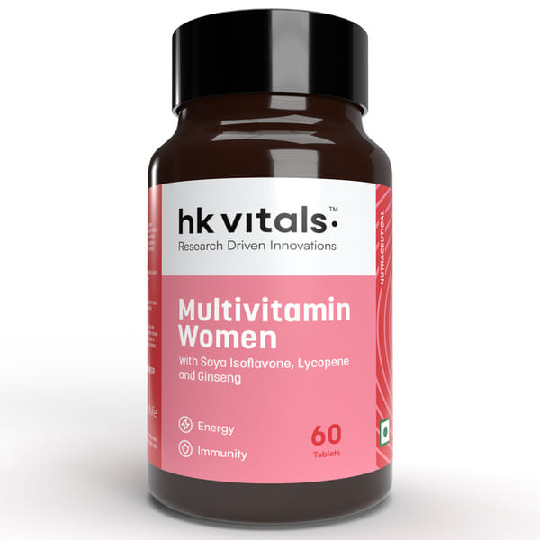 hk vitals Multivitamin For Women (60 Tablets) | With Zinc, Vitamin C, Vitamin D, Multiminerals & Ginseng Extract