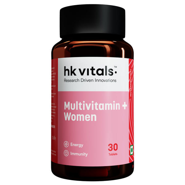 hk vitals Multivitamin Plus Women (30 Tablets) | Daily Multivitamin for Women | For Energy, Joints, Skin & Hair