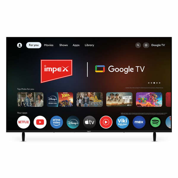 Impex evoQ 55S4QLF3 55-inch 4K QLED Google TV | HDR10 | 120Hz MEMC | ALLM | Dolby Audio 24W | 4-Year Warranty