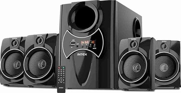 Intex 2650 Pro 70W Wireless Bluetooth Speaker Home Theatre | LED Display| Fully Remote Control | Powerful Subwoofer (Black, 4.1 Channel)