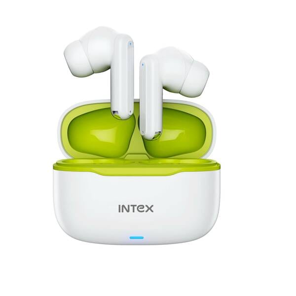 Intex Buds NEO TWS Bluetooth Earbuds with AI ENC, Deep Bass, Type-C Charging, 32H Playtime, Low Latency, Touch Control, Voice Assistant, Wireless Earphones (White)