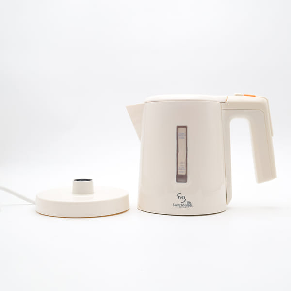 JVD Duchesse Electronic Kettle – 800 ml, 1310 Watts |PP Housing, Ivory, VDE Plug |Cool touch Body| Auto Shut-Off |Wider Mouth| White Water Level Indicator
