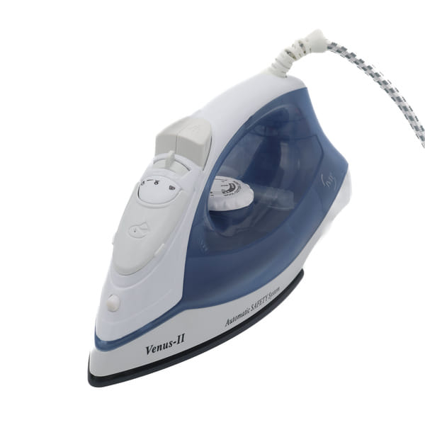 JVD Venus II Dry/Steam Iron, Ceramic Soleplate, 220-240V, 1250W, Smoky Blue Color, Indian Plug, V2
