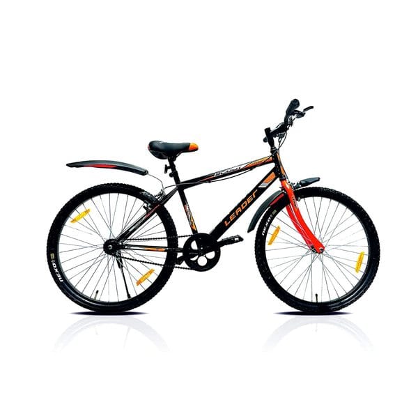 LEADER Scout MTB 26T Mountain Bicycle without Gear Single Speed for Men 26 T Mountain Cycle (Single Speed, Black)