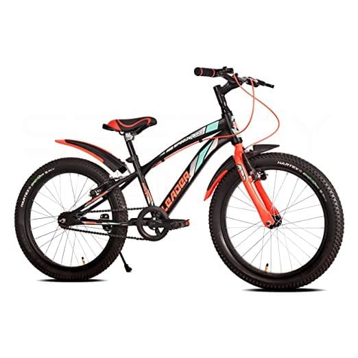 LEADER SPEEDY BIKE 20T KIDS CYCLE WITH FRONT SUSPENSION AND DISC BRAKE IDEAL 7-10 YEARS 20 T Mountain Cycle (Single Speed, Red)