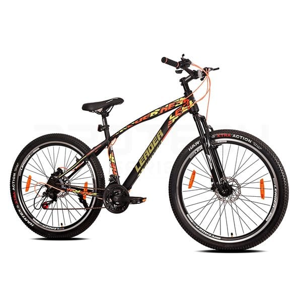 LEADER Sphere 27.5T 21 Speed MTB cycle with Dual Disc Brake and Front Suspension 27.5 T Hybrid Cycle/City Bike (21 Gear, Black)