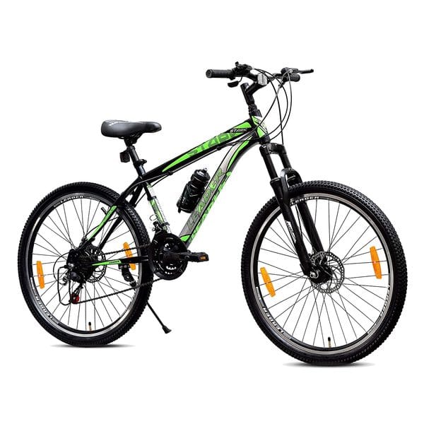 LEADER Stark 27.5T 21-Speed MTB cycle with Dual Disc Brake and Front Suspension 27.5 T Mountain Cycle (21 Gear, Black)