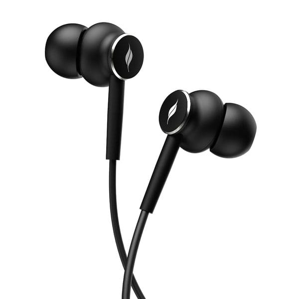 Leaf Dash 2 Wired In-Ear Earphones with Mic (Black)