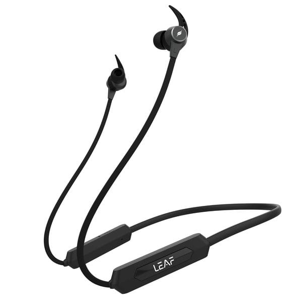 Leaf Rush Wireless Bluetooth in Ear Neckband Earphone with Mic (Black)