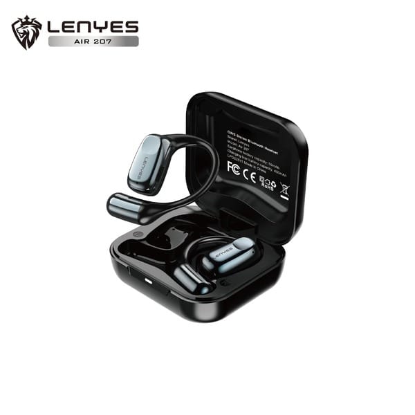 Lenyes AIR 207 Arc Buds OWS Open Ear Wireless Earbuds with Audio App | Spatial Audio Headphones & Head Tracking