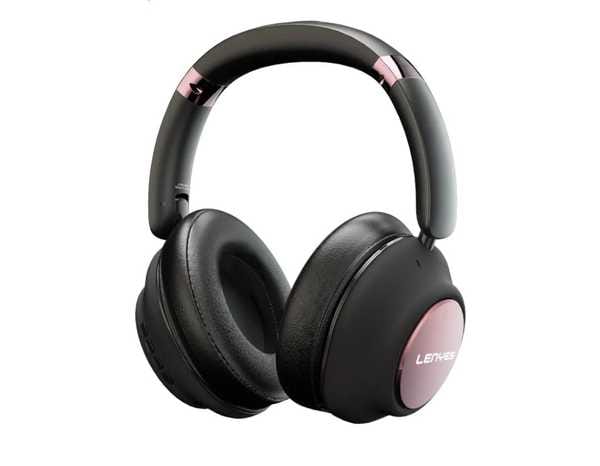 Lenyes LH89 ANC Over Ear Bluetooth Headphones with Upto 30 Hours Playback, 40MM Drivers, Soft Padded Ear Cushions and Physical Active Noise Cancellation (Black)