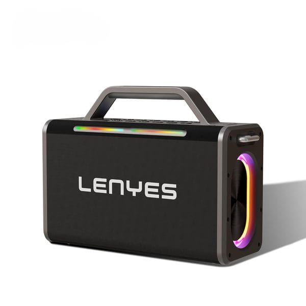 Lenyes S835 200W Portable PA Speaker with 2 Wireless Microphones for Adults, Bluetooth Karaoke Machine Rechargeable Battery Outdoor Party Singing, USB/SD Reader/TV/Computer/TWS