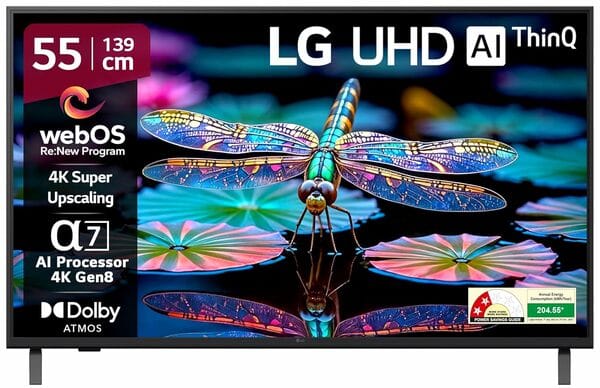 LG 55 Inch Ultra HD 4K LED Smart webOS TV (55UA831C)