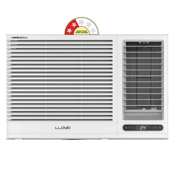 Lloyd 1.0 Ton 2 Star Fixed Speed Window AC Copper, White – GLW12C2YWSEW