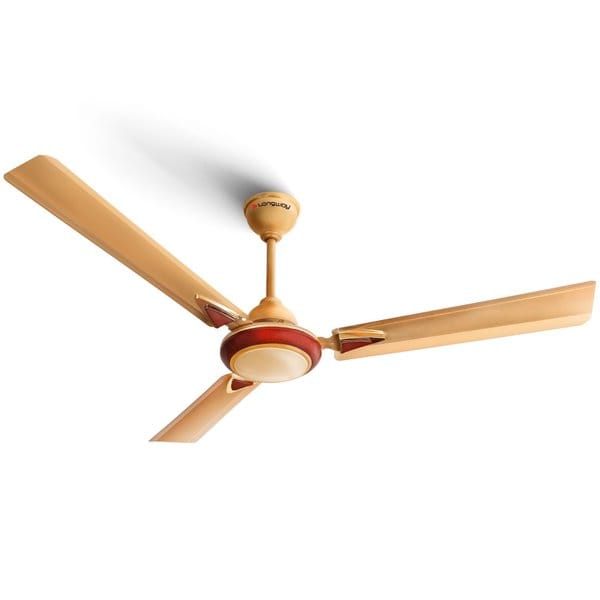 Longway Starlite-1 P1 1200 mm/48 inch Ultra High Speed 3 Blade Anti-Dust Decorative 1-Star Rated Ceiling Fan (Golden Beige, Pack of 1)