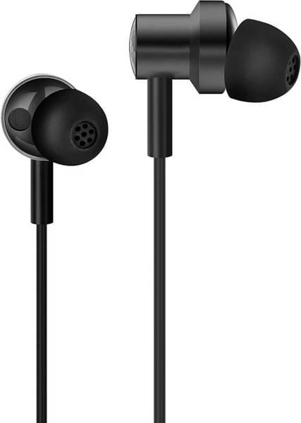 Mi Dual Driver Dynamic Bass High Definition Earphones with Mic Wired(Black, In the Ear)