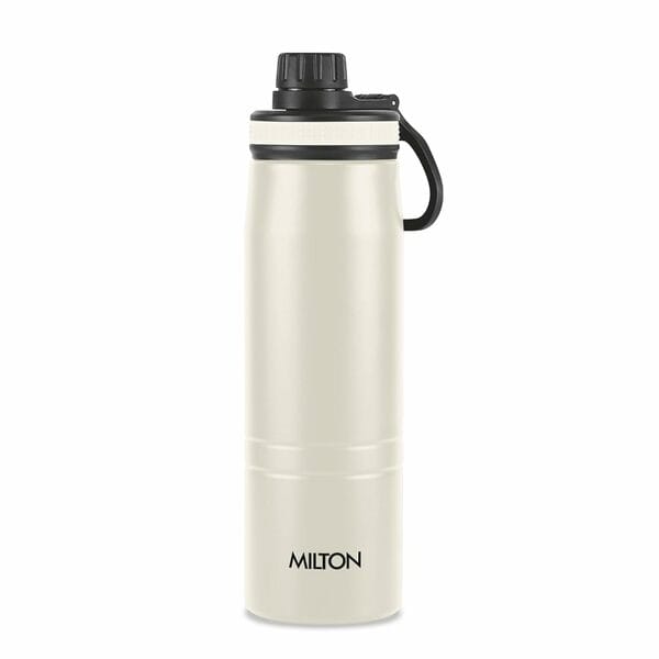 Milton Sparkle 600 Thermosteel Water Bottle 620 ml-Ivory