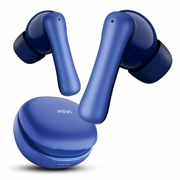 Mivi DuoPods Marathon Earbuds [New Launch], 70 Hours Playtime, AI ENC for HD Calls, 13mm Drivers, IPX 4.0, BT v5.3, Made in India True Wireless Bluetooth Ear Buds